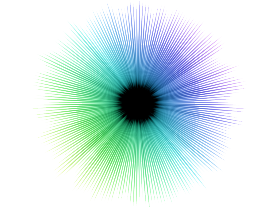 Abstract Circular Gradient Illusion PNG image