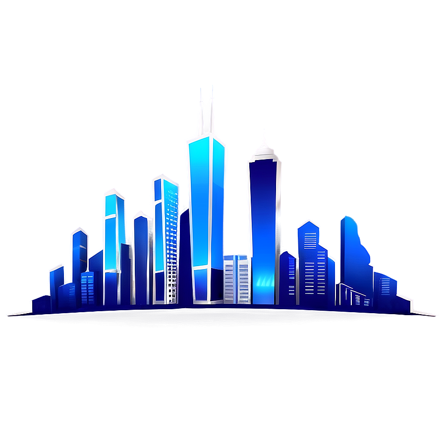 Abstract City Skyline Png 5 PNG image