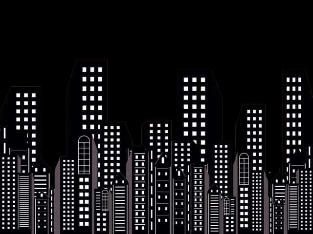 Abstract City Skylineat Night.jpg PNG image