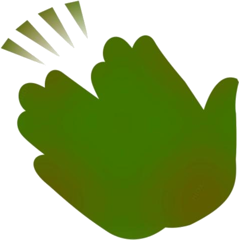 Abstract Clapping Hand Icon PNG image
