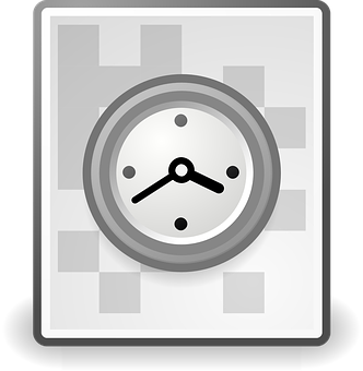 Abstract Clock Icon PNG image