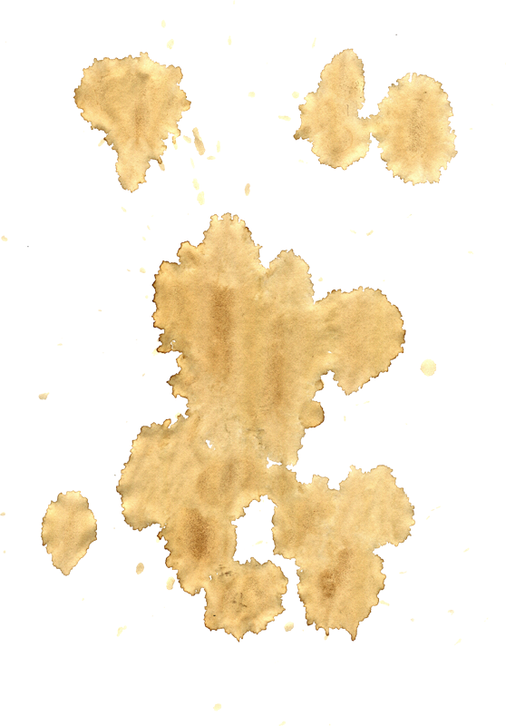 Abstract Coffee Stain Splatter PNG image