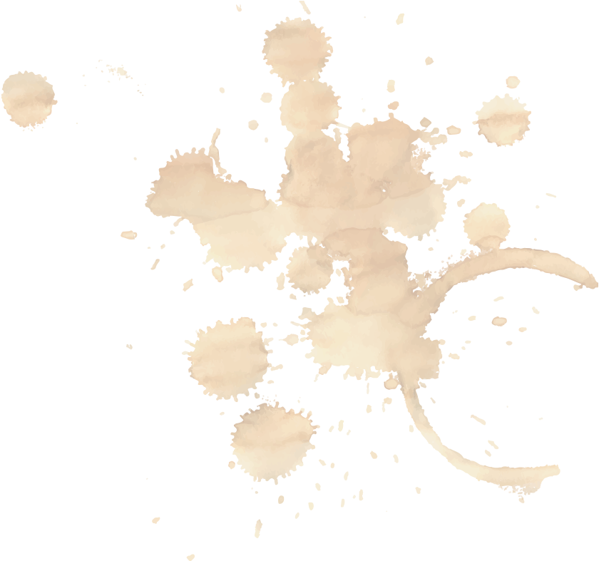 Abstract Coffee Stain Splatter PNG image
