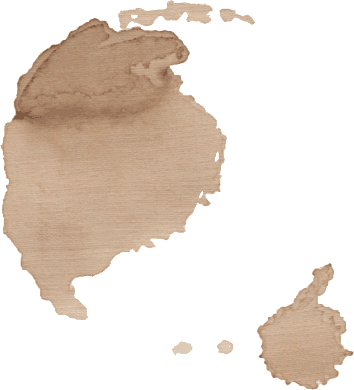 Abstract Coffee Stain Texture PNG image
