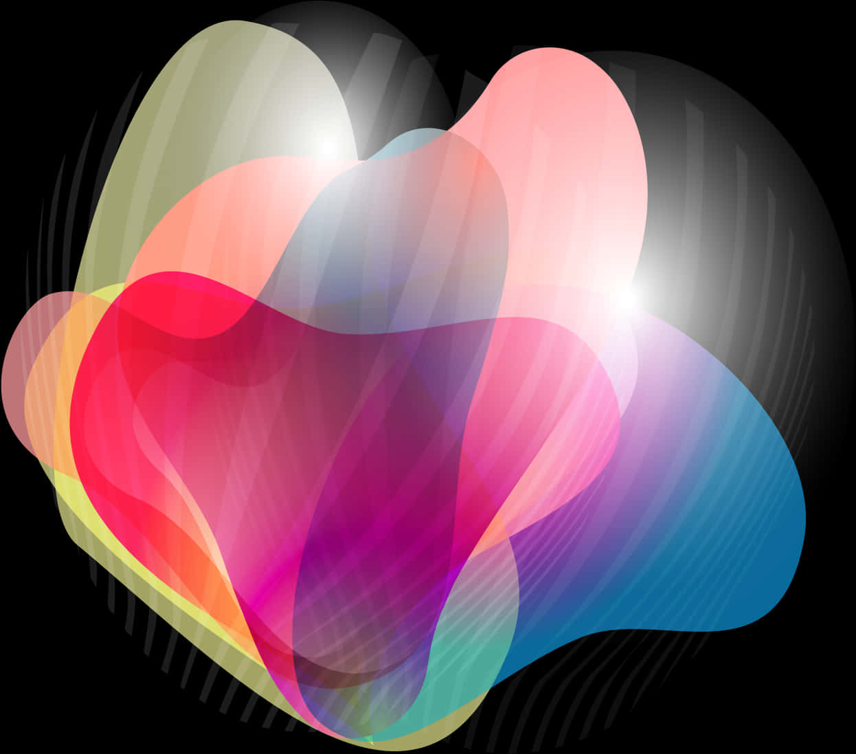Abstract Colorful Shape Design PNG image