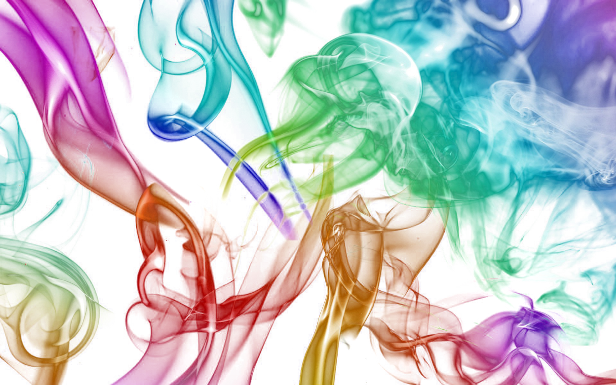 Abstract Colorful Smoke Art PNG image