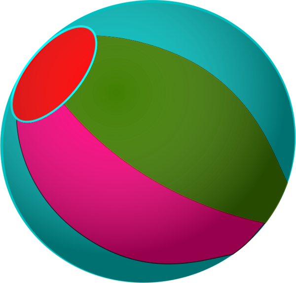 Abstract Colorful Sphere Graphic PNG image