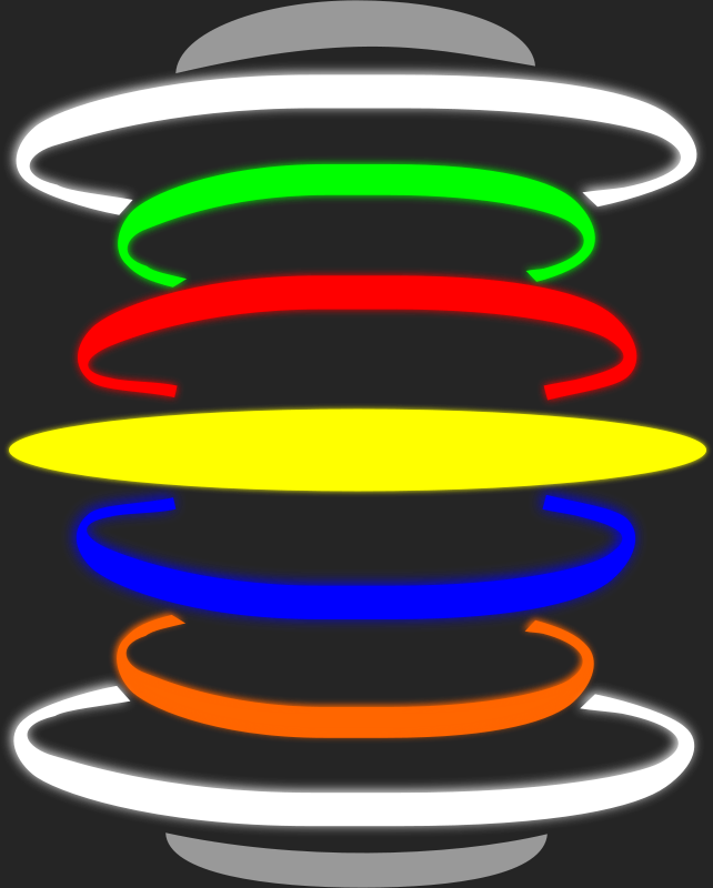 Abstract Colorful Spiral Lights PNG image