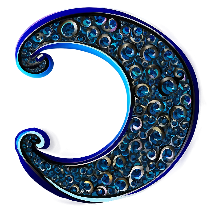 Abstract Crescent Design Png Aof PNG image