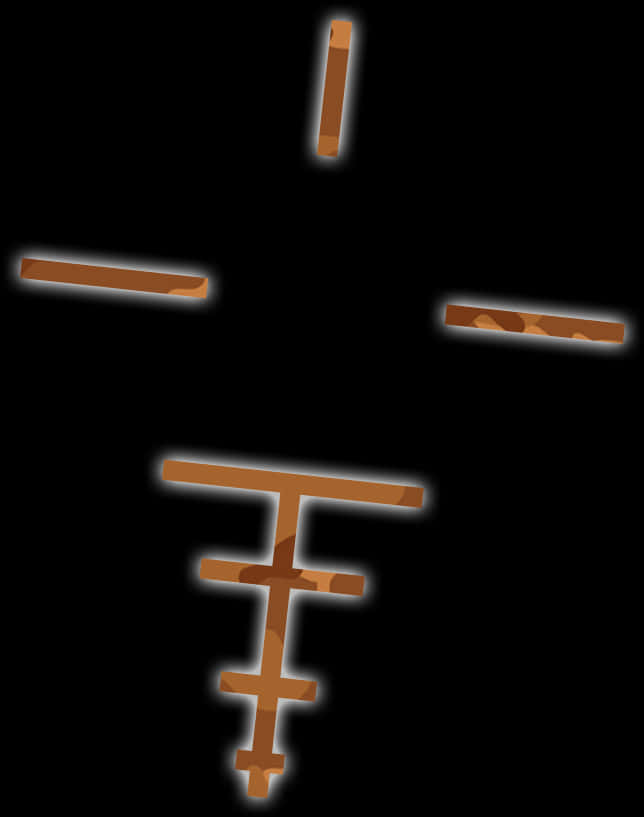 Abstract Crosshair Design PNG image