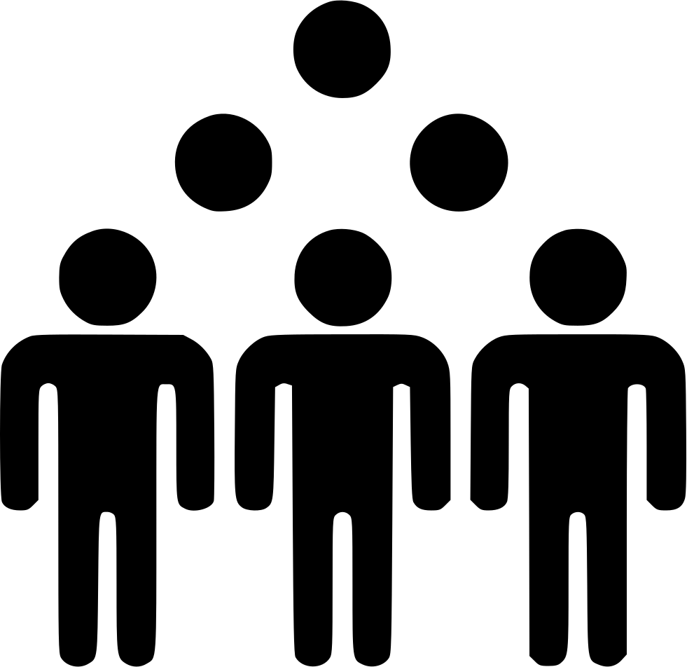 Abstract Crowd Representation PNG image