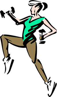 Abstract Dancing Figure Art PNG image