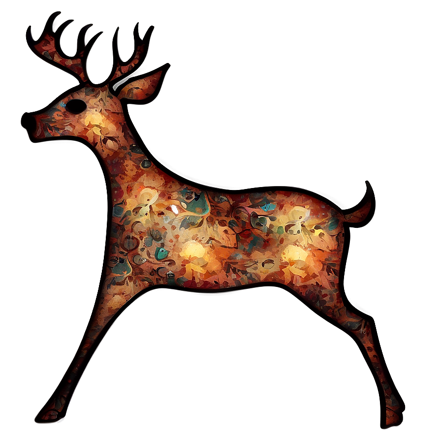 Abstract Deer Art Png 05062024 PNG image