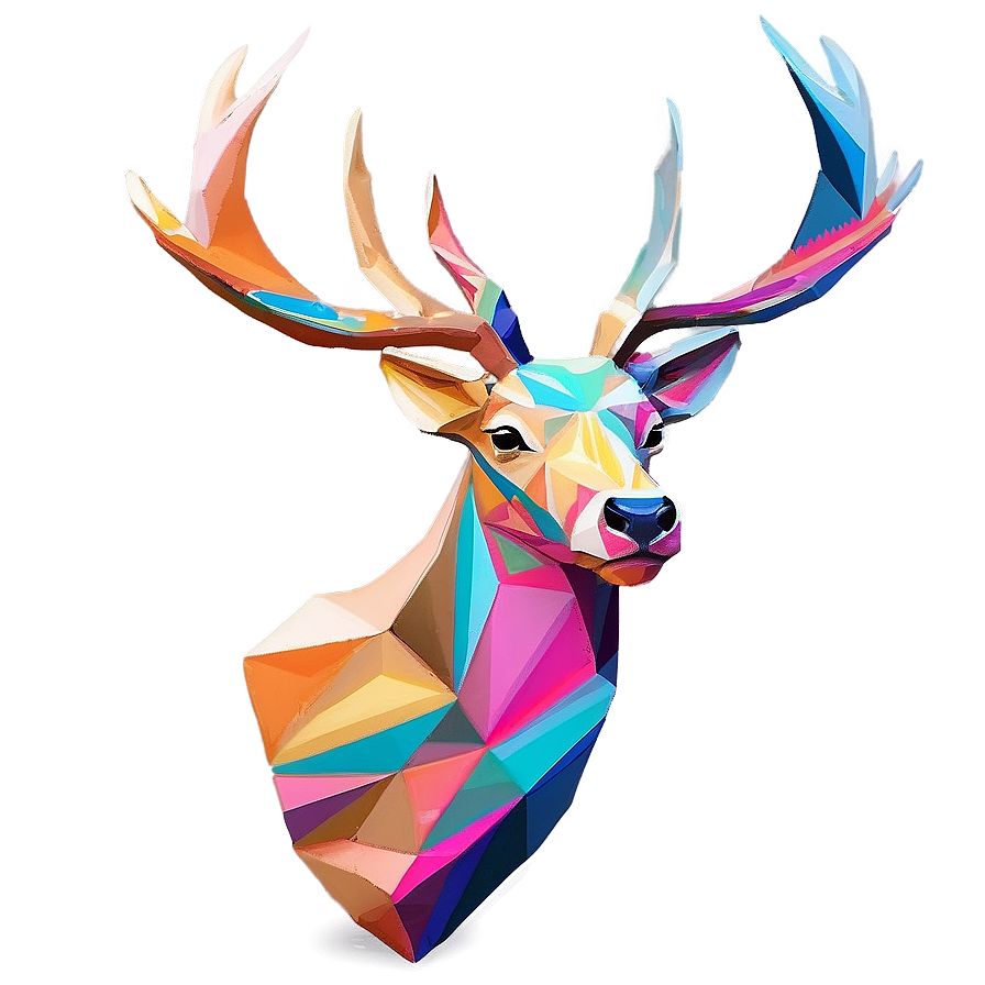 Abstract Deer Art Png Tal PNG image