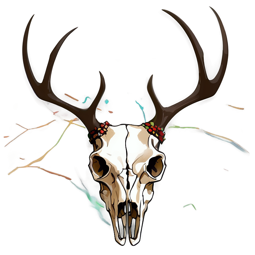 Abstract Deer Skull Image Png 06132024 PNG image