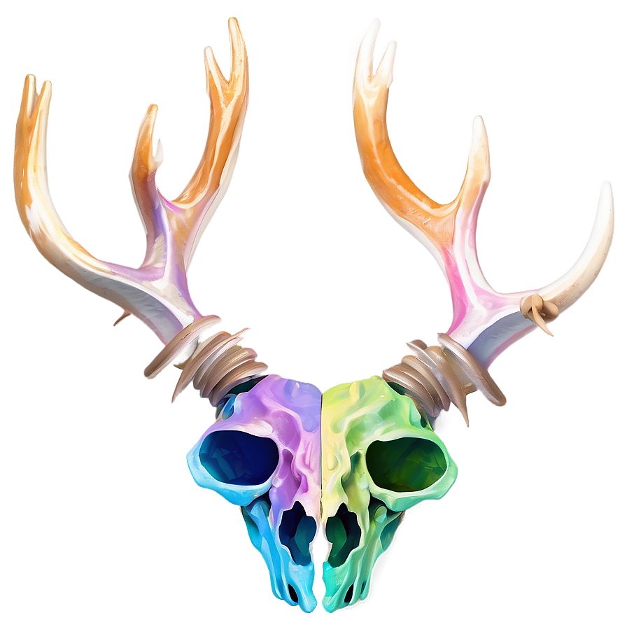 Abstract Deer Skull Image Png Xkq PNG image