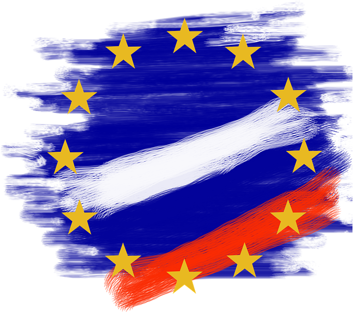 Abstract E U Flag Brushstroke PNG image