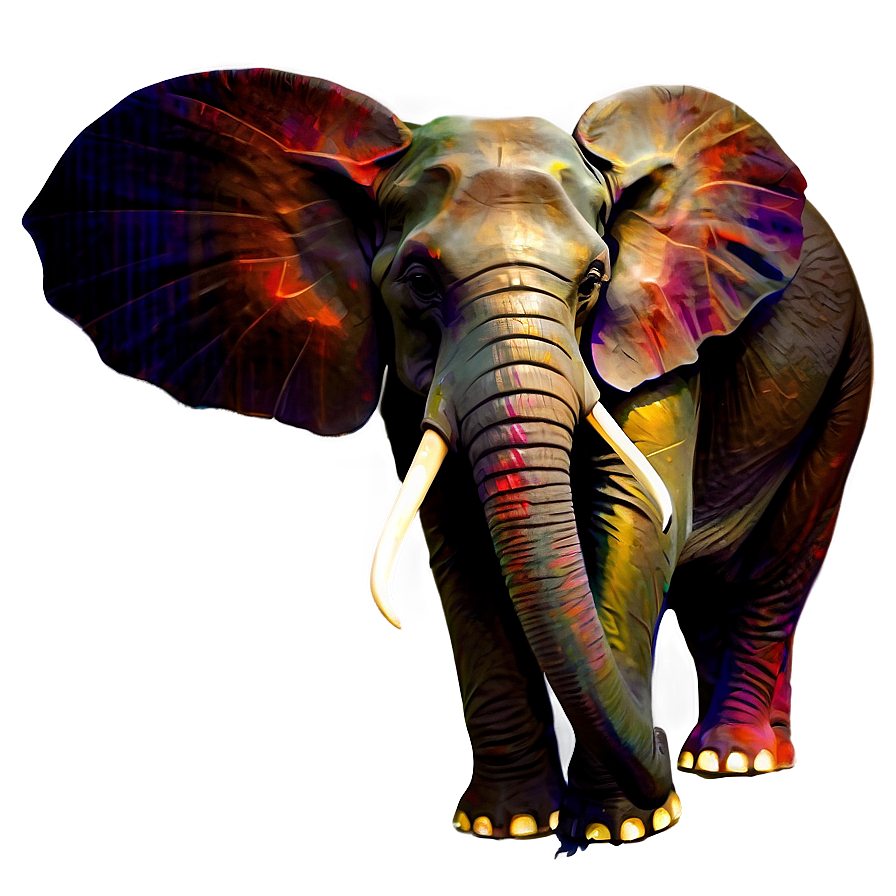 Abstract Elephant Artwork Png Coi18 PNG image
