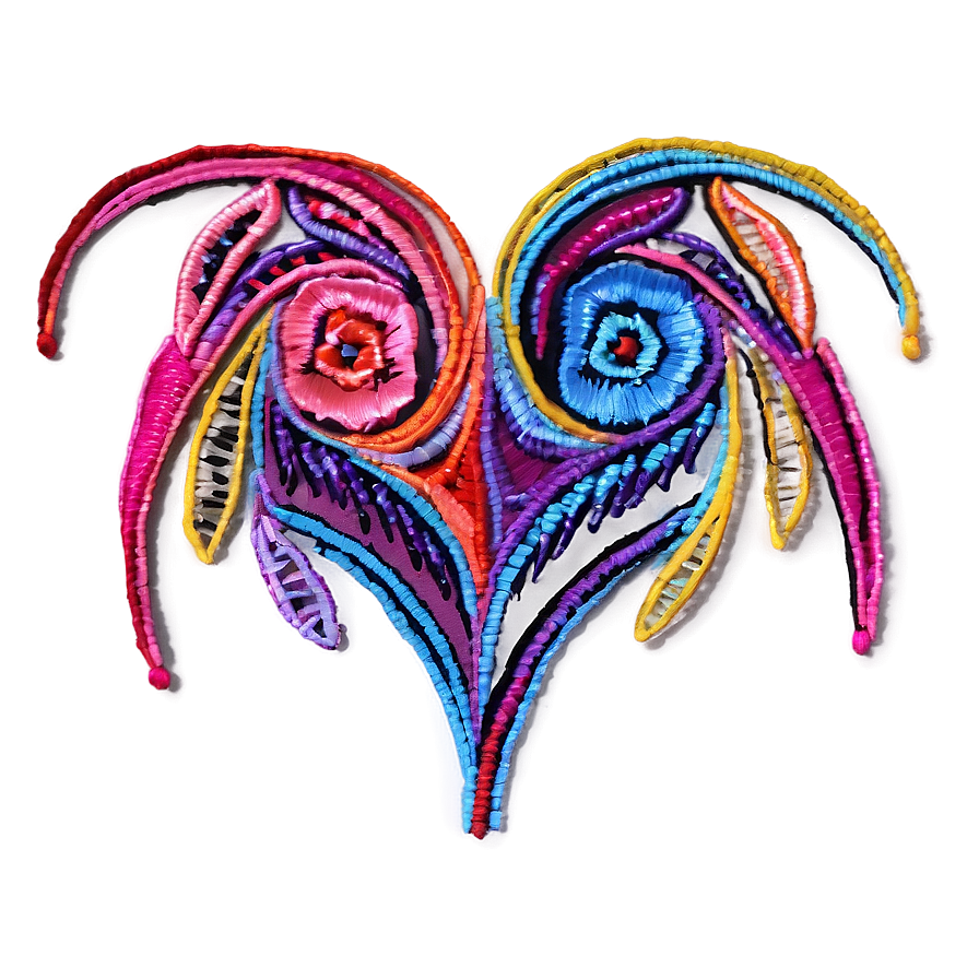 Abstract Embroidery Art Png 06262024 PNG image