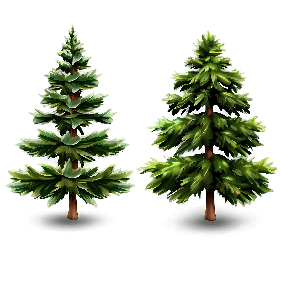 Abstract Evergreen Tree Png 06212024 PNG image