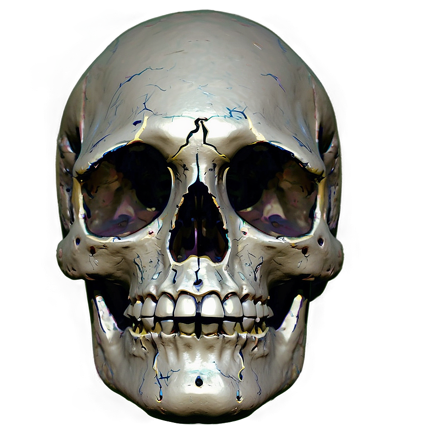 Abstract Expressionist Skull Face Png 06272024 PNG image