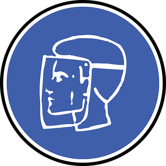 Abstract Face Icon Blue Background PNG image