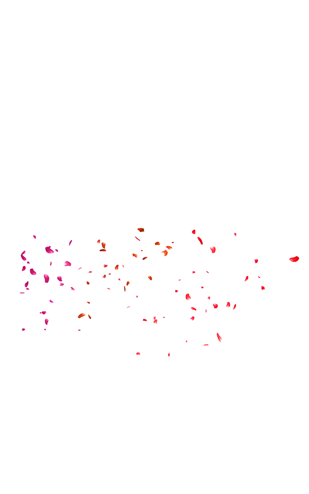 Abstract Falling Petals PNG image