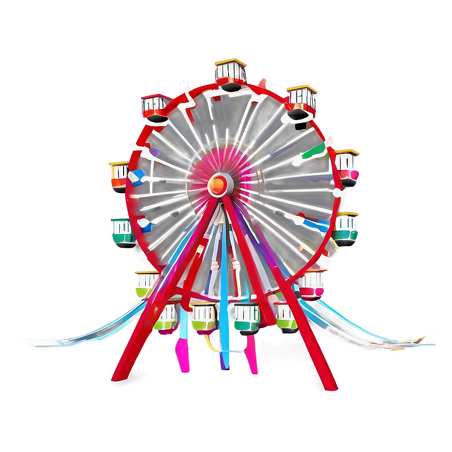 Abstract Ferris Wheel Art Png 4 PNG image