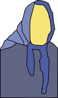 Abstract Figure Blueand Yellow PNG image