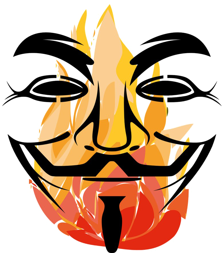 Abstract Fire Mask Graphic PNG image