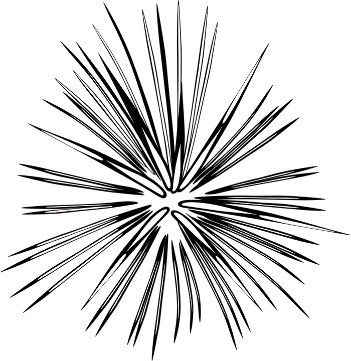 Abstract Firework Explosion Graphic PNG image