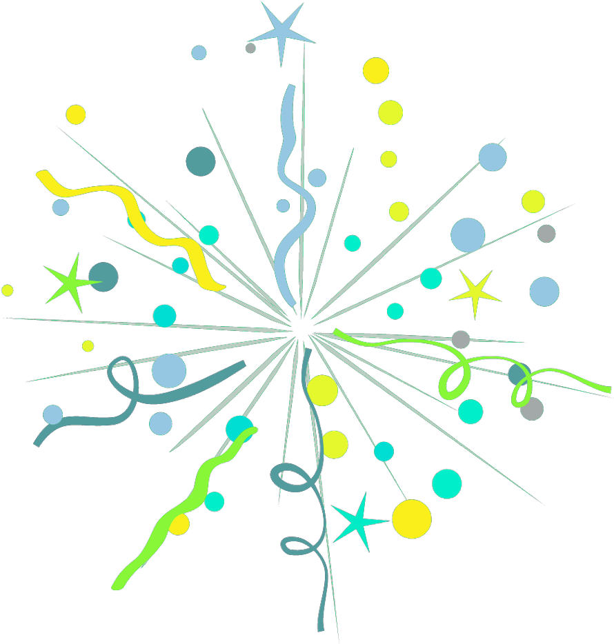 Abstract Firework Illustration PNG image