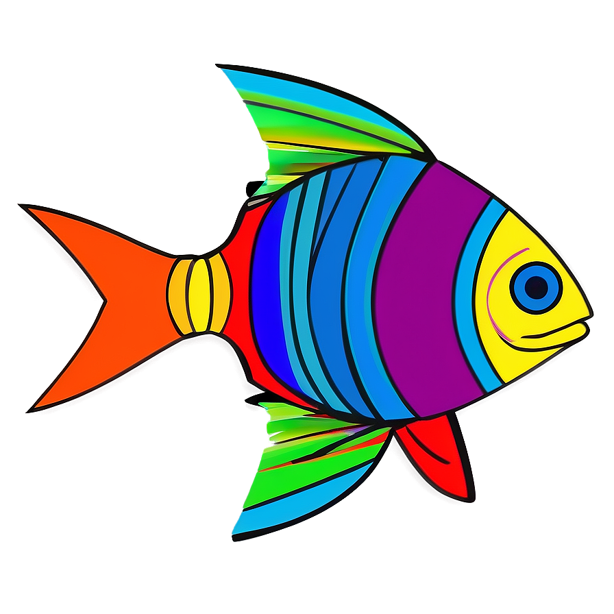 Abstract Fish Shape Png 06262024 PNG image