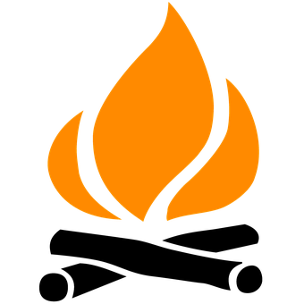 Abstract Flame Icon PNG image