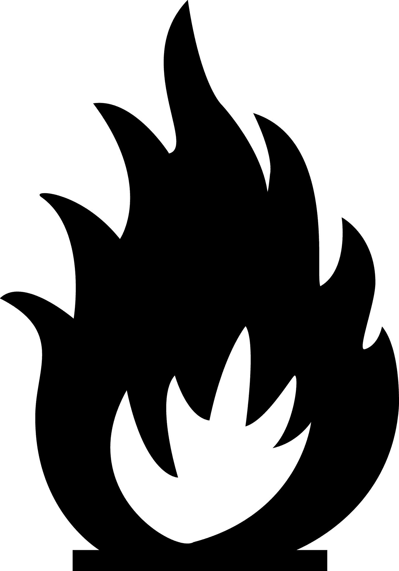 Abstract Flame Icon Vector PNG image