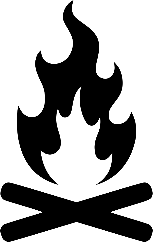 Abstract Flame Icon Vector PNG image