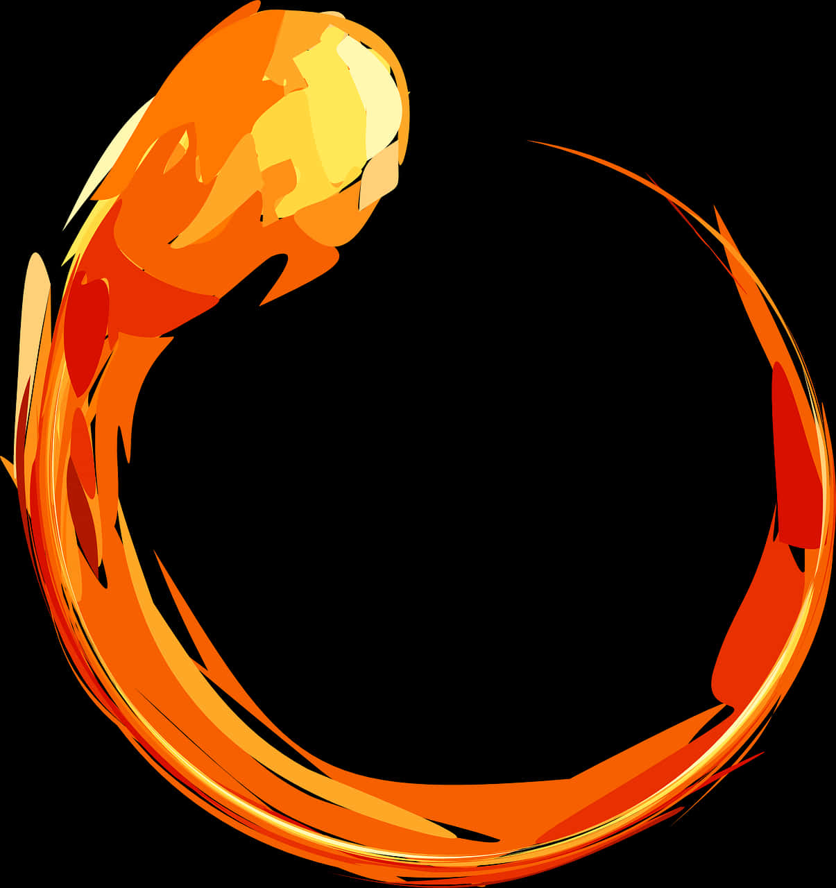 Abstract Flame Swirl PNG image