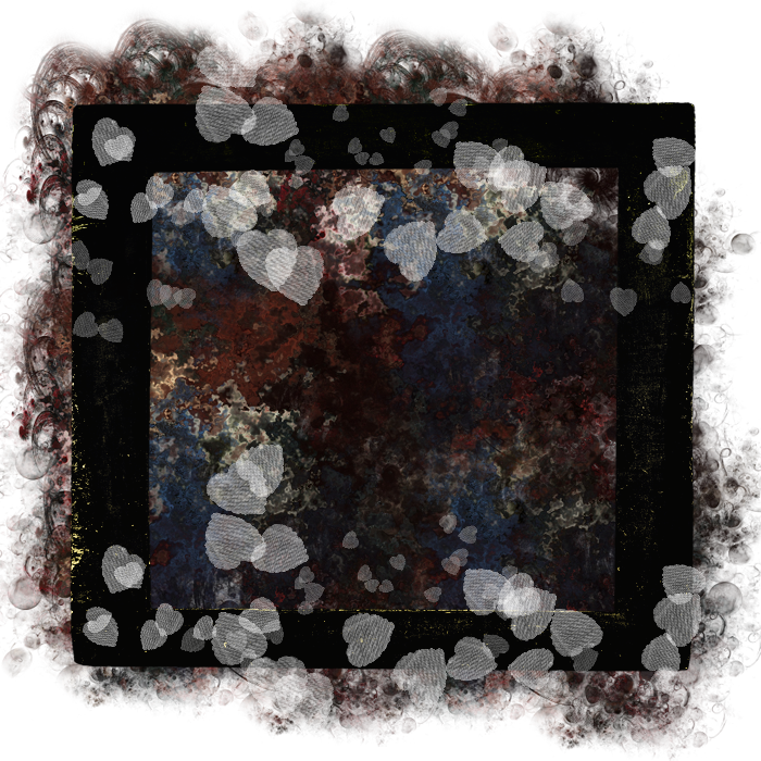 Abstract Floral Frame Texture PNG image