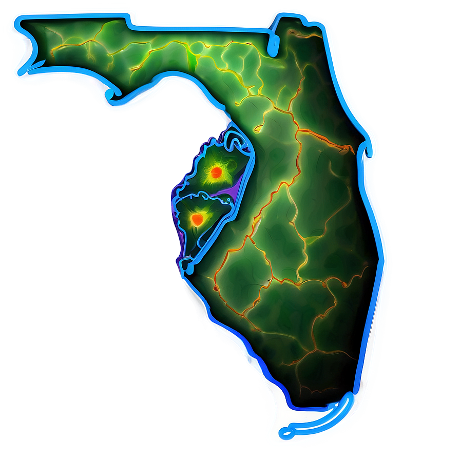 Abstract Florida Shape Outline Png 67 PNG image