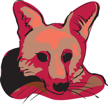 Abstract Fox Illustration PNG image