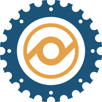 Abstract Gear Icon Design PNG image