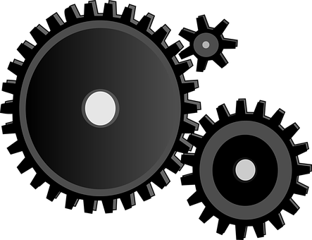 Abstract Gear Illustration PNG image