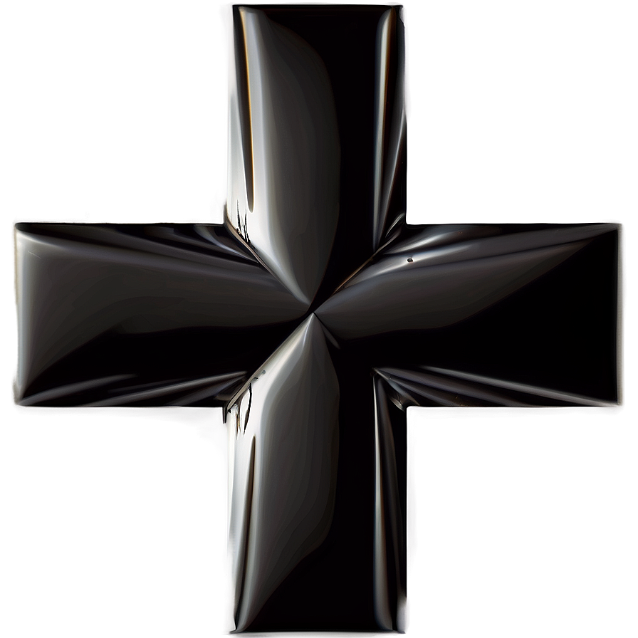 Abstract Geometric Black Cross Png Fyv PNG image