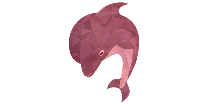 Abstract Geometric Fish Illustration PNG image