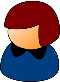 Abstract Girl Avatar Graphic PNG image