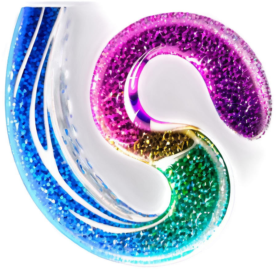 Abstract Glitter Line Swirl Png 10 PNG image