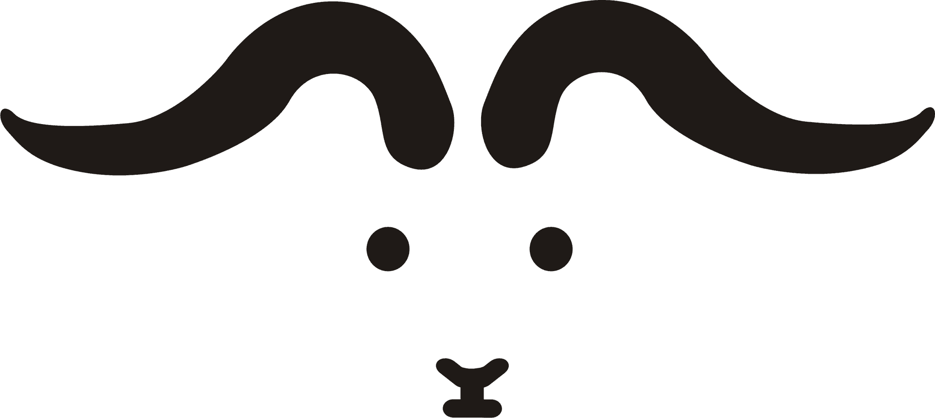 Abstract Goat Face Graphic PNG image