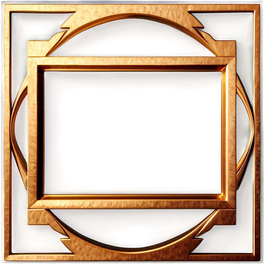 Abstract Gold Frame Png 05252024 PNG image