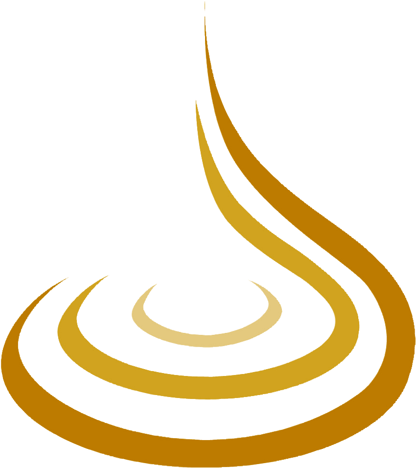 Abstract Golden Oil Drop Design PNG image