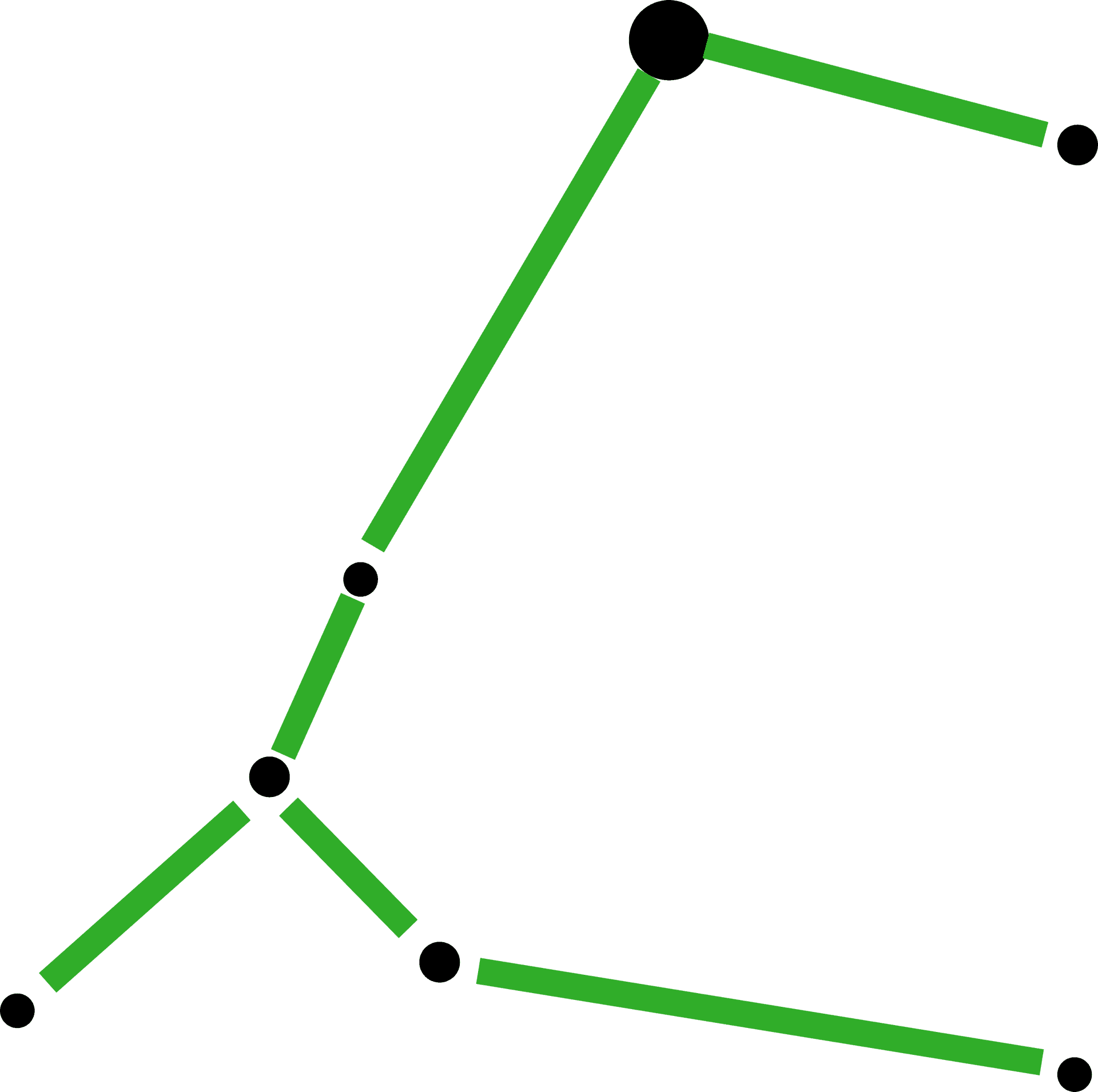 Abstract Green Constellation Graphic PNG image